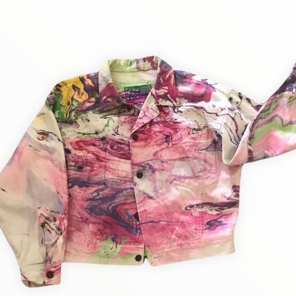 Freeze LARGE Denim “Coat of Many Colors” - Picture 2 of 7